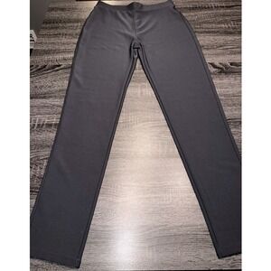 New Mix Charcoal Gray Straight Leg Elastic Waist Pants Trousers  1XL/2XL